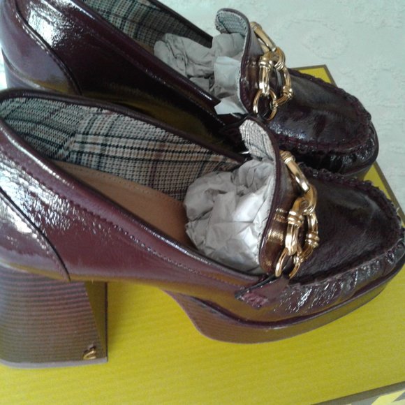 SUSIU BOURGUNDY GLOSSY SHOES  NEW ORIGINAL BOX SIZE 7 - Picture 2 of 5